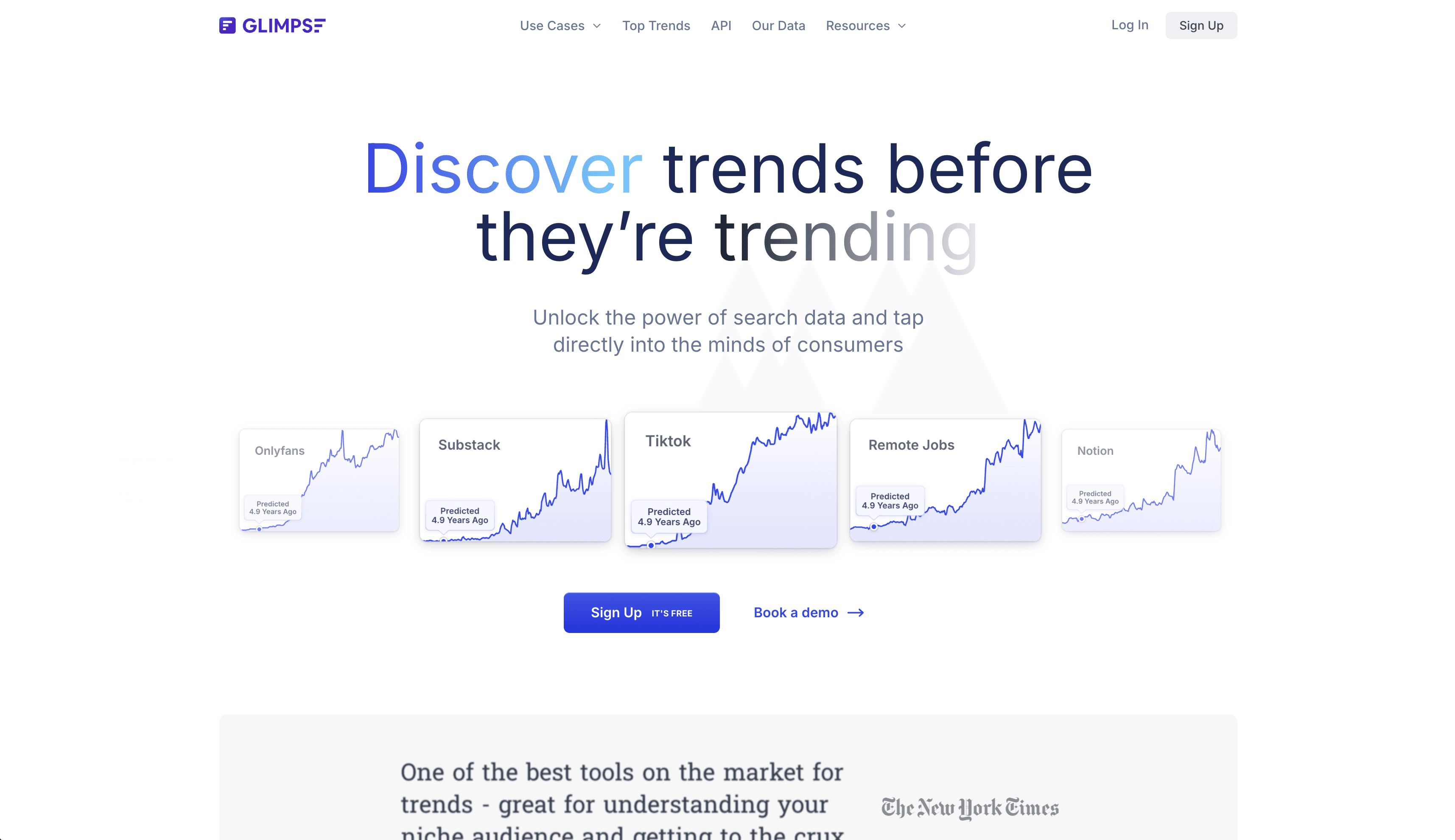 Glimpse product preview